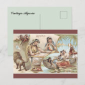 Alte algerische Postkarte (Vorne/Hinten)