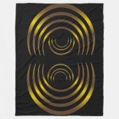 Alte Alien Gold Crop Circles Fleecedecke (Vorderseite)
