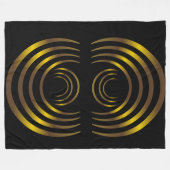 Alte Alien Gold Crop Circles Fleecedecke (Vorderseite (Horizontal))