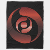 Alte Alien Mysteries Red Crop Circle Fleecedecke (Vorderseite)