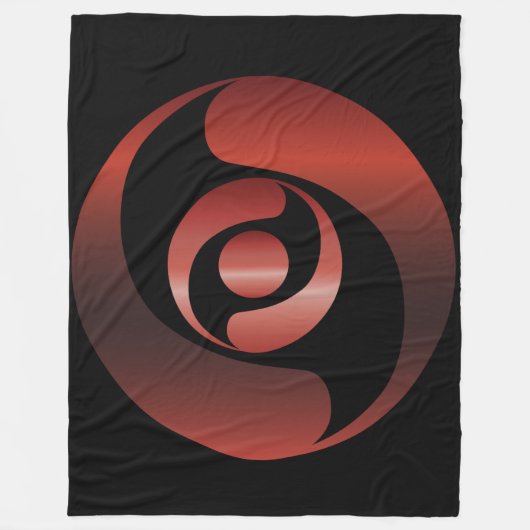 Alte Alien Mysteries Red Crop Circle Fleecedecke (Vorderseite)