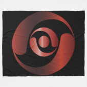 Alte Alien Mysteries Red Crop Circle Fleecedecke (Vorderseite (Horizontal))