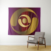 Alte Alien Symbole Gold Crop Circle Wandteppich (Beispiel (Horizontal))