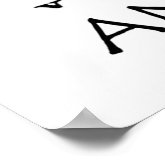 Alte Alphabete (alte Sprachen) Poster (Ecke)