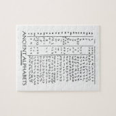 Alte Alphabete Puzzle (Horizontal)