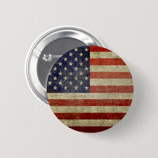 Alte amerikanische Flagge Button (Vorne & Hinten)