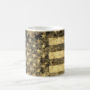 Alte amerikanische Flagge Grunge 2 Kaffeetasse
