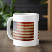 Alte amerikanische Flagge Kaffeetasse