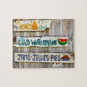 Alte amerikanische Vintage Zeichen Puzzle