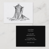 Alte Anatomie-Illustrations-Muskeln des Halses Visitenkarte (Vorne/Hinten)