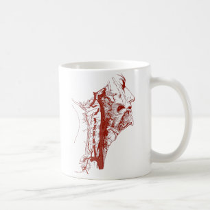 Alte anatomische Illustration Menschliche Wirbelar Kaffeetasse