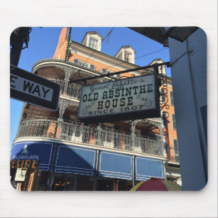 Alte Andenken Wermut-Haus-New Orleans Louisiana Mousepad