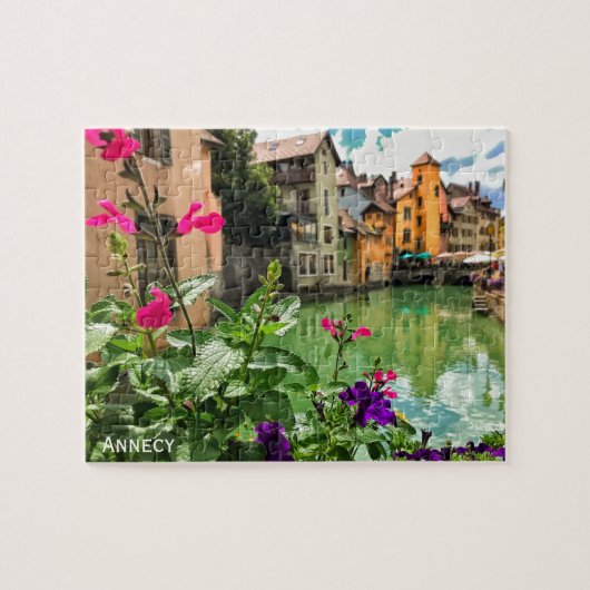 Alte Annecy, Haute-Savoie, Französische Alpen Puzzle (Horizontal)
