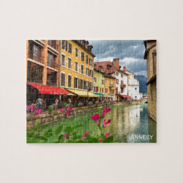 Alte Annecy, Haute-Savoie, Französische Alpen Puzzle