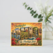 Alte Ansicht aus Ohio auf einer Postkarte (Stehend Vorderseite)