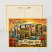 Alte Ansicht aus Ohio auf einer Postkarte (Vorne/Hinten)