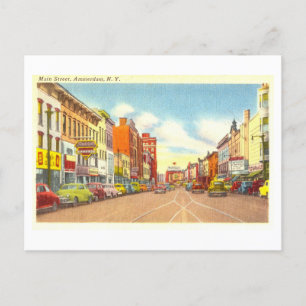 Alte Ansicht von Amsterdam, New York, Postkarte
