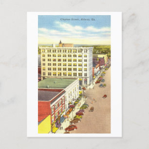Alte Ansicht von Athens, Georgia, Postkarte