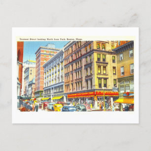 Alte Ansicht von Boston, Massachusetts, Postkarte