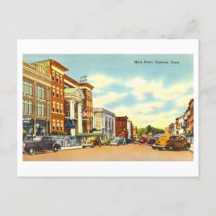 Alte Ansicht von Danbury, Connecticut, Postkarte