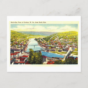 Alte Ansicht von Grafton, West Virginia, Postkarte