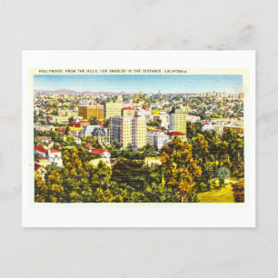 Alte Ansicht von Hollywood, Kalifornien, Postkarte
