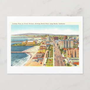 Alte Ansicht von Long Beach, Kalifornien, Postkarte
