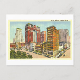 Alte Ansicht von Memphis, Tennessee, Postkarte