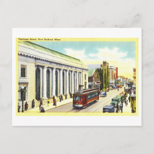 Alte Ansicht von New Bedford, Massachusetts, Postkarte