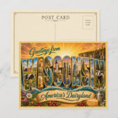 Alte Ansichtskarte aus Wisconsin Postkarte (Vorne/Hinten)