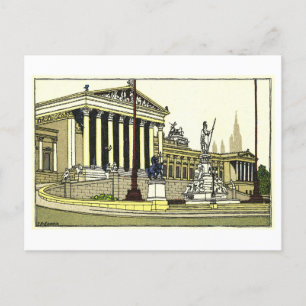 Alte Ansichtskarte des Wiener Parlaments Postkarte