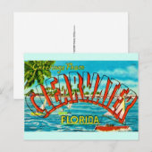 Alte Ansichtskarte von Clearwater Florida Postkarte (Vorne/Hinten)