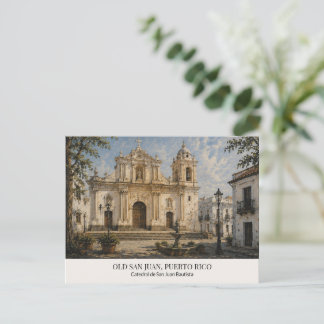 Alte Ansichtskarte von San Juan Catedral San Juan  Postkarte