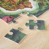 Alte antike Hawaiianische Inseln Karte Historisch Puzzle (Seite)