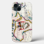 Alte antike Karte Afrikas von 1687 Case-Mate iPhone Hülle (Rückseite)