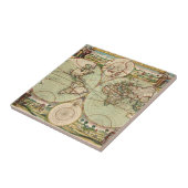 Alte Antike Keramik Fliese (Seite)