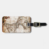 Alte Antike Nord- und Südamerika Karte Gepäckanhänger (Vorderseite horizontal)