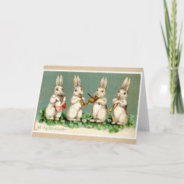 Alte antike Vintage Ostern-Grüße Feiertagskarte