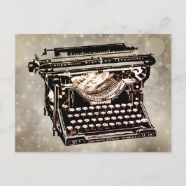 Alte antike Vintage Schreibmaschine Postkarte