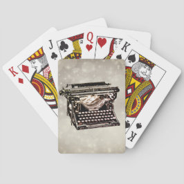 Alte antike Vintage Schreibmaschine Sammler Spielkarten