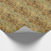 Alte antike Vintage Weltkarte illustriert Geschenkpapier (Ecke)