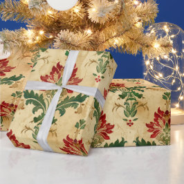 Alte antike WeihnachtsDamaske Geschenkpapier