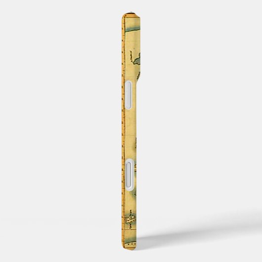 Alte antike Weltkarte Case-Mate iPhone Hülle (Rückseite / Rechts)