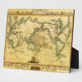 Alte antike Weltkarte Fotoplatte (Seite)