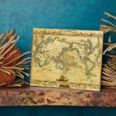 Alte antike Weltkarte Fotoplatte (Seite)