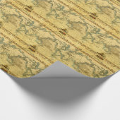 Alte antike Weltkarte Geschenkpapier (Ecke)