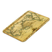 Alte antike Weltkarte Magnet (Linke Seite)