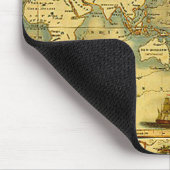 Alte antike Weltkarte Mousepad (Ecke)