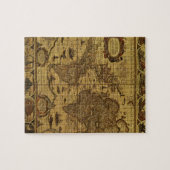 Alte antike Weltkarte Puzzle (Horizontal)