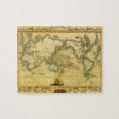 Alte antike Weltkarte Puzzle (Horizontal)